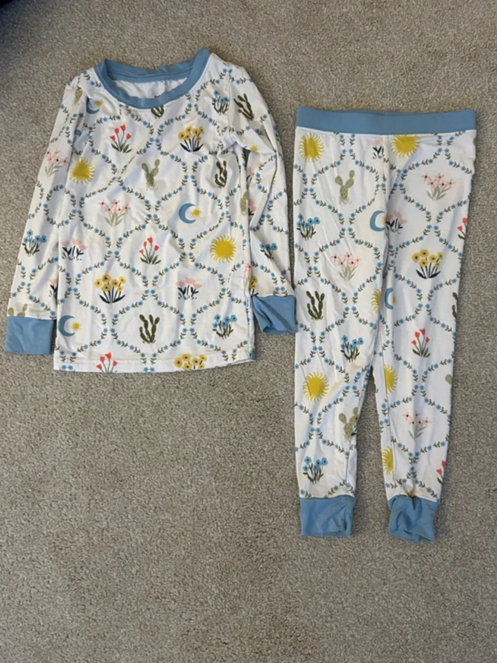 Little Sleepies Desert Meadow two piece pajama set - new without tags - Picture 2 of 4